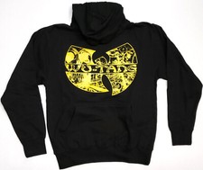 Wu Tang Clan Hoodie Sweatshirt Sweater Hoody Men's MEDIUM Black New