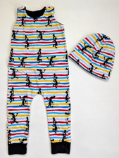Handmade Dr Seuss Cat In The Hat Striped Playsiut Romper & Hat Size 18/24 M
