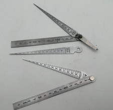 3x Kegellehre 1-15mm Lochlehre metrisch 2x mit Lineal Edelstahl Japan messen