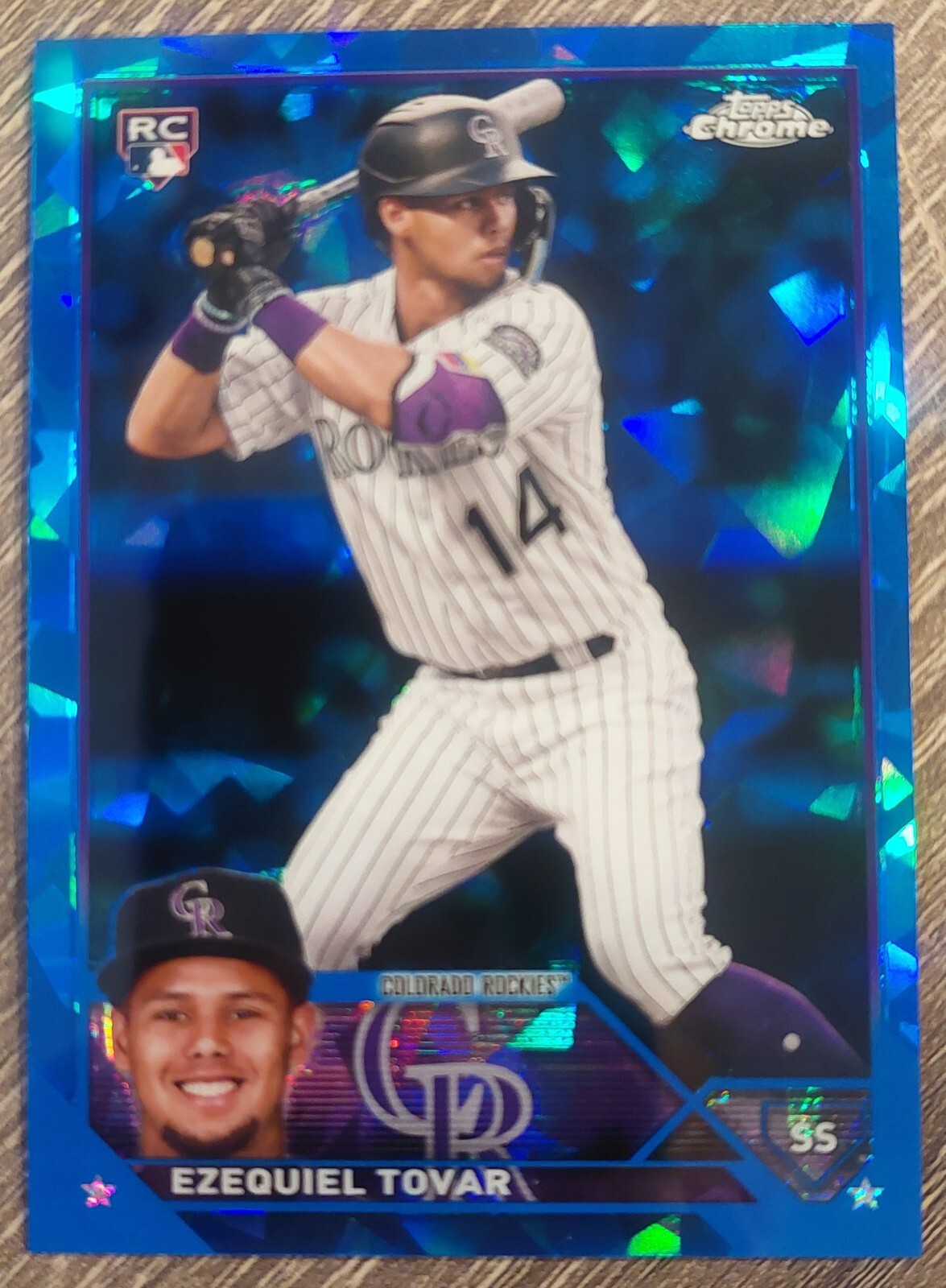 2023 Topps Chrome Sapphire Edition #651 Ezequiel Tovar Rookie Colorado Rockies