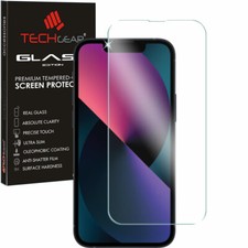 Genuine TECHGEAR TEMPERED GLASS Screen Protector Cover for iPhone 13 Mini