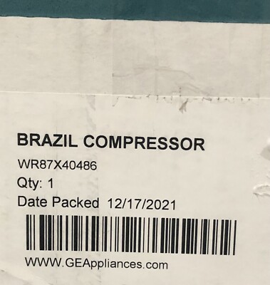 Genuine Brand New Compressor WR87X40486