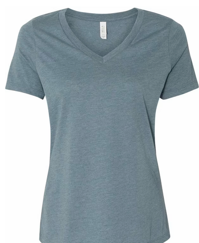 BELLA + CANVAS Womens V-Neck Short Sleeve Jersey T Shirt XS to 2XL 6405/6405CVC - Picture 20 of 20