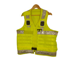 Arktis Molle Tactical Utility Vest Hi Vis Viz Yellow Klickfast Security Grade B