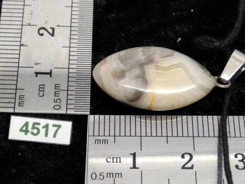 Pendentif AGATE CRAZY LACE + cordon reglable bijou original naturel pierre - Imagen 3 de 3