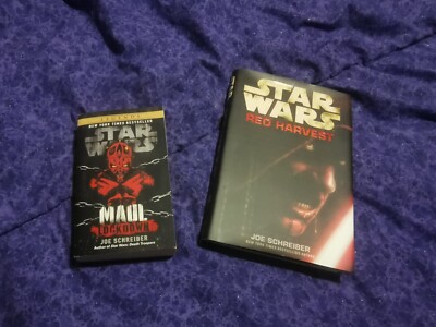 Star Wars Joe Shreiber First Edition Red Harvest +Not 1st Ed Darth Maul Lockdown