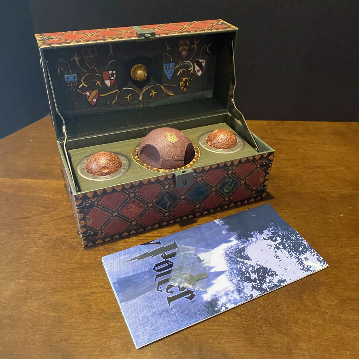 Harry Potter Collectible Quidditch Set Complete With Poster & Keys