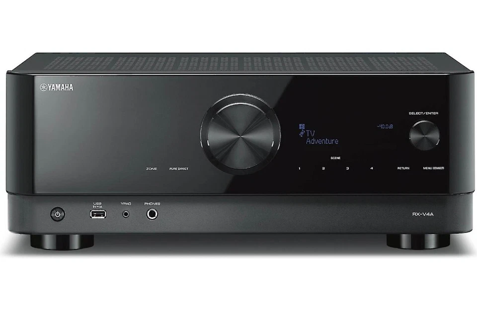 Yamaha RX-V4A 5.2-Channel AV Receiver | 8K HDMI – MusicCast – Wi-Fi – eARC