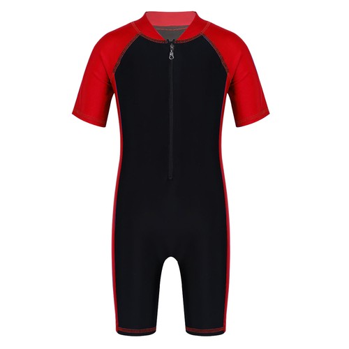 Unisex Kids Rompers Shorty Jumpsuit One-piece Bodysuit Wetsuit Stand Collar - Picture 47 of 51