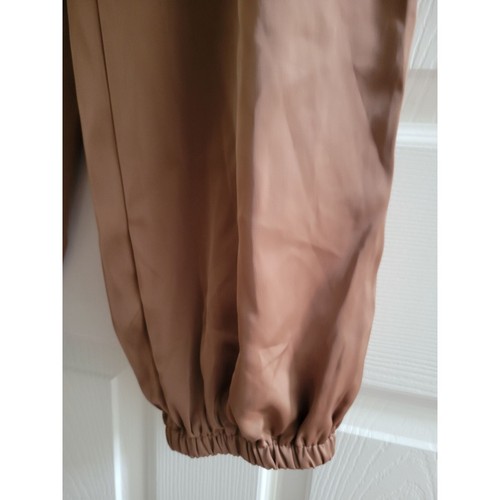 Bailey 44 Beige Satin Cargo wide leg Joggers size XL - Picture 5 of 7