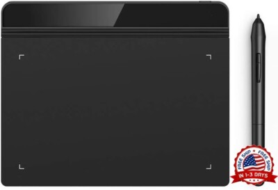 Tableta 6x4 Pluma De Dibujo Digital Para Graficos Grafica Digitalizadora NEW US