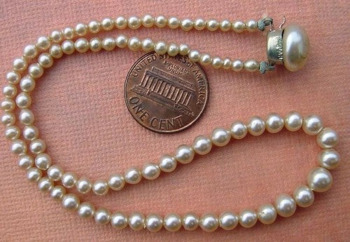 Graduating Glass Pearl Necklace Japan 