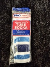 Vintage Pro-ferred Young man  s tube socks full cushion top to Toe