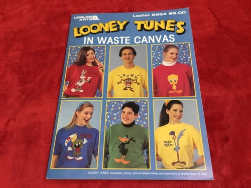 LOONEY TUNES Cross Stitch 22 Designs Bugs Tweety Taz (plus waste canvas) - Picture 2 of 11
