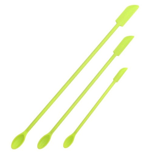 3PCS Silicone Mini Spatula Jar Scraper Scoop Tip Long Spatula Cosmetic Bottle - Picture 7 of 15