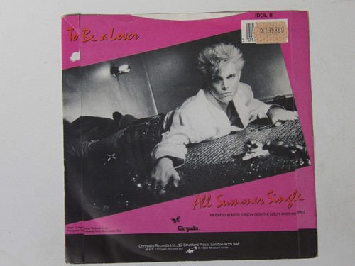Billy Idol: To Be A Lover 1986 UK EX+ 7" - Imagen 4 de 4