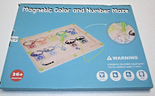 Magnetic Color and Number Maze,Montessori Math Color Sorting Toys for Toddler...