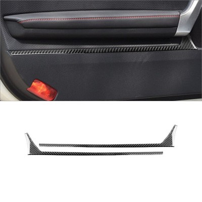 Carbon Fiber Interior Door Storage Accent Cover Trim For Toyota 86 Subaru BRZ