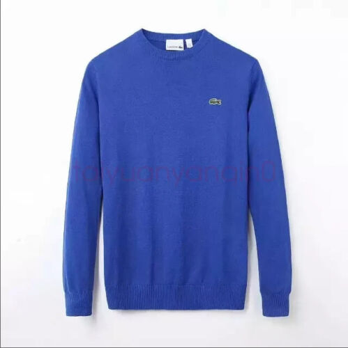 Lacoste Mens 's Regular Fit Crew Neck Cruelty-Free Wool Sweater - Picture 2 of 2
