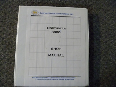 Northstar 6000i Radar GPS Chart Plotter Shop Service Repair Manual xz