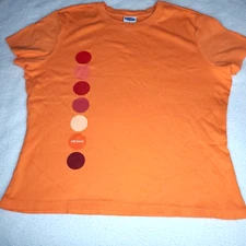 Old Navy Womens Size L Orange T-Shirt Top B125