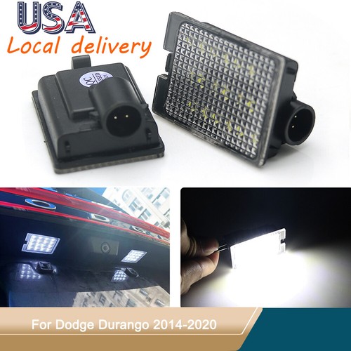 2PCS For Dodge Durango Rear License Plate Lamp LEDs Bulbs Lights