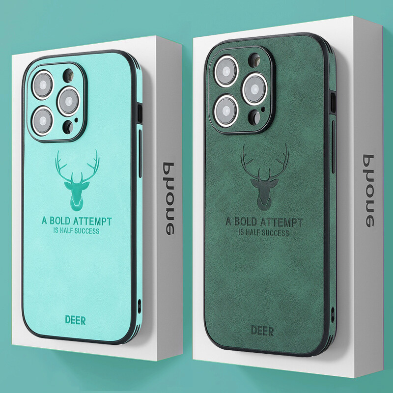 Elk Deer Leather Magsafe Case For iPhone 15 16 Pro Max 14 13 12