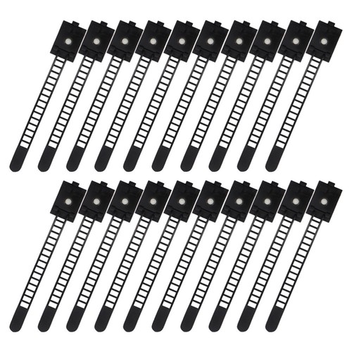 25 Pcs Kabelbinder Selbstklebende Kabelmanagement-Clips Kabelclips - Afbeelding 2 van 12