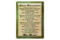 Blechschild Spruch 30X40 Cm Irish Philosophy There Are Only Deko Schild