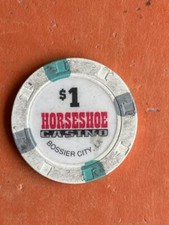 1 LOUISIANA 1ST EDT HORSESHOE CASINO CHIP BOSSIER CITY NICE SHIPS FREE