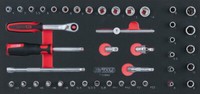 "Ks Tools SCS 1/4\" SteckschlüSsel-Satz, 42-Tlg. In 1/3 Systemeinlage (713.0042)"