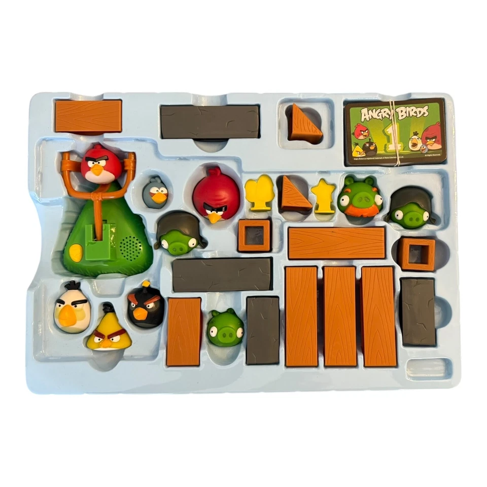 Angry Birds Mega Fling 2011 Mattel X9272 conjunto de jogo raro - Imagem 2 de 4