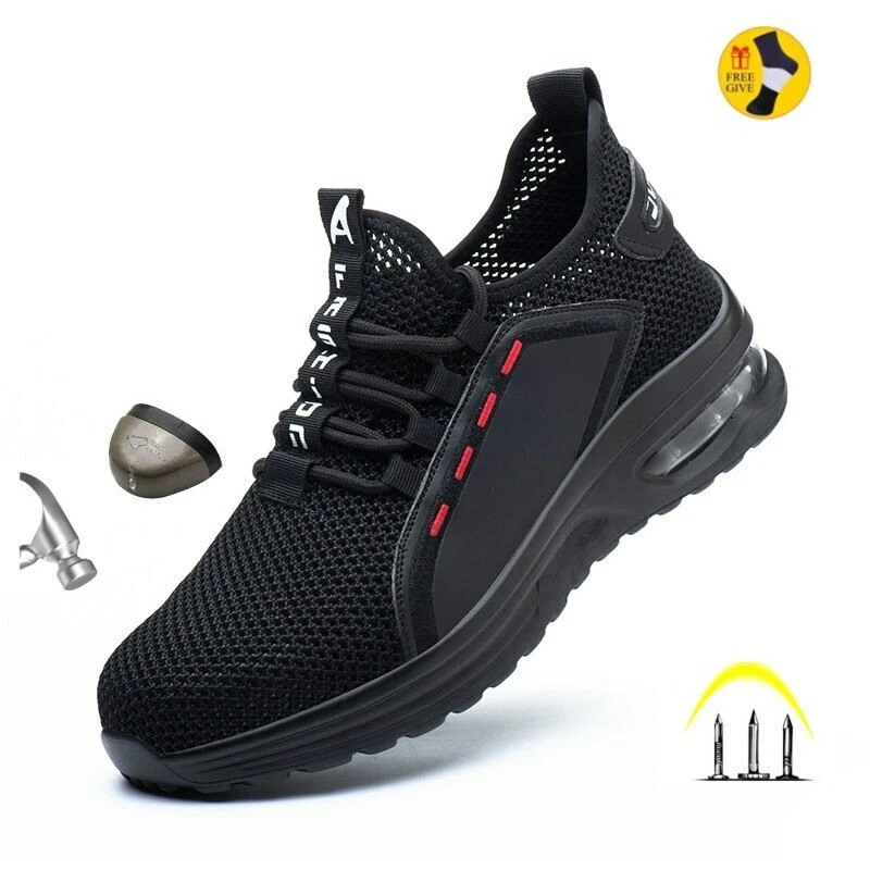 Zapatillas De Trabajo Con Puntera De Acero Hombre De Seguridad Mens | eBay