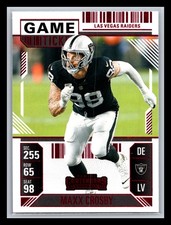 Maxx Crosby Las Vegas Raiders 2024 Panini Contenders #52 Game Ticket Red