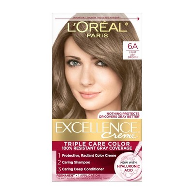 Excellence Crème Permanent Hair Dye, Triple Care Hair Color with Hyaluronic A...