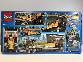 New LEGO 60151 City, Dragster Transporter, Sealed In Box, Retired