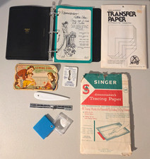 Lot of 8 Miscellaneous Vintage Sewing Circle - Supplies - Tools - Singer - Dritz