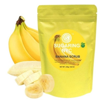 Sugaring NYC Body Scrub - BANANA Infused Scrub Tones & Exfoliates 250g New