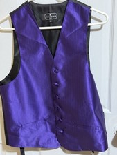 Bruno Piattelli Roma Men's Purple Tuxedo Vest