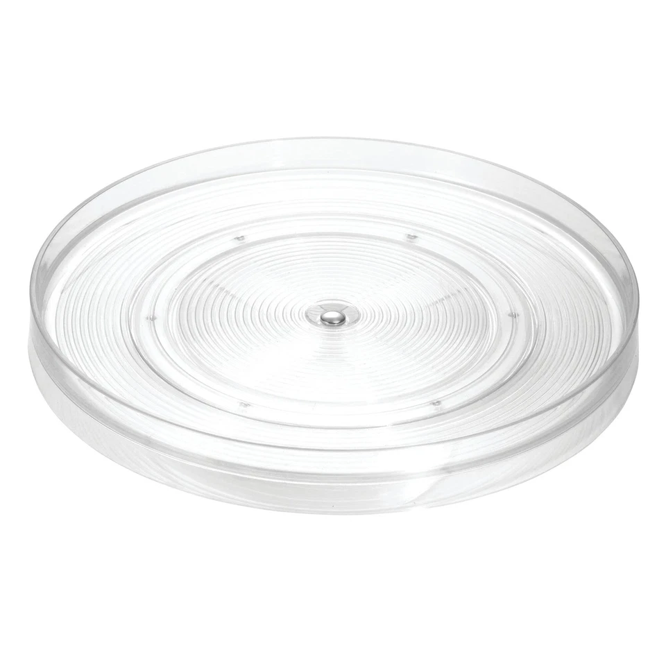 11 Inch Clear Plastic Lazy Susan Spinner Kitchen Storage Organizer - Image 4 of 4
