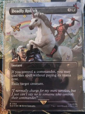 MTG Deadly Rollick (1754) Secret Lair Drop Borderless Foil Englisch Near Mint