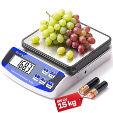 Digitale Präzisionswaage Küchenwaage 15Kg Feinwaage Haushaltswaage Tara LCD