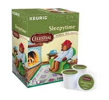 24 Count Celestial Seasonings Sleepytime Herbal Tea, Single-Serve  K-Cup Pods