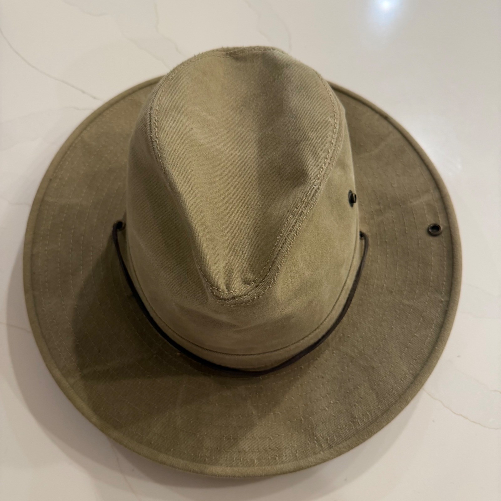 Henschel Hat Co. Safari Boonie Hat Khaki Cotton Made in USA 