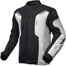Herren Motorrad Jacke K2XL - Modeka Khao Air 2 II wasserdicht schwarz-hellgrau