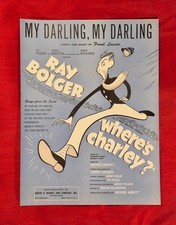 Vintage Sheet Music "My Darling, My Darling" 1948 Ray Bolger - Where's Charley 