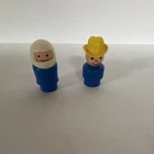 Fisher-Price Little People Fireman and Astronaut Figures Vintage 1970s