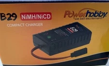 Power Hobby - B29 Fast Peak NiMH NiCD AC Charger for 6V RX Flat /  Hump Pack