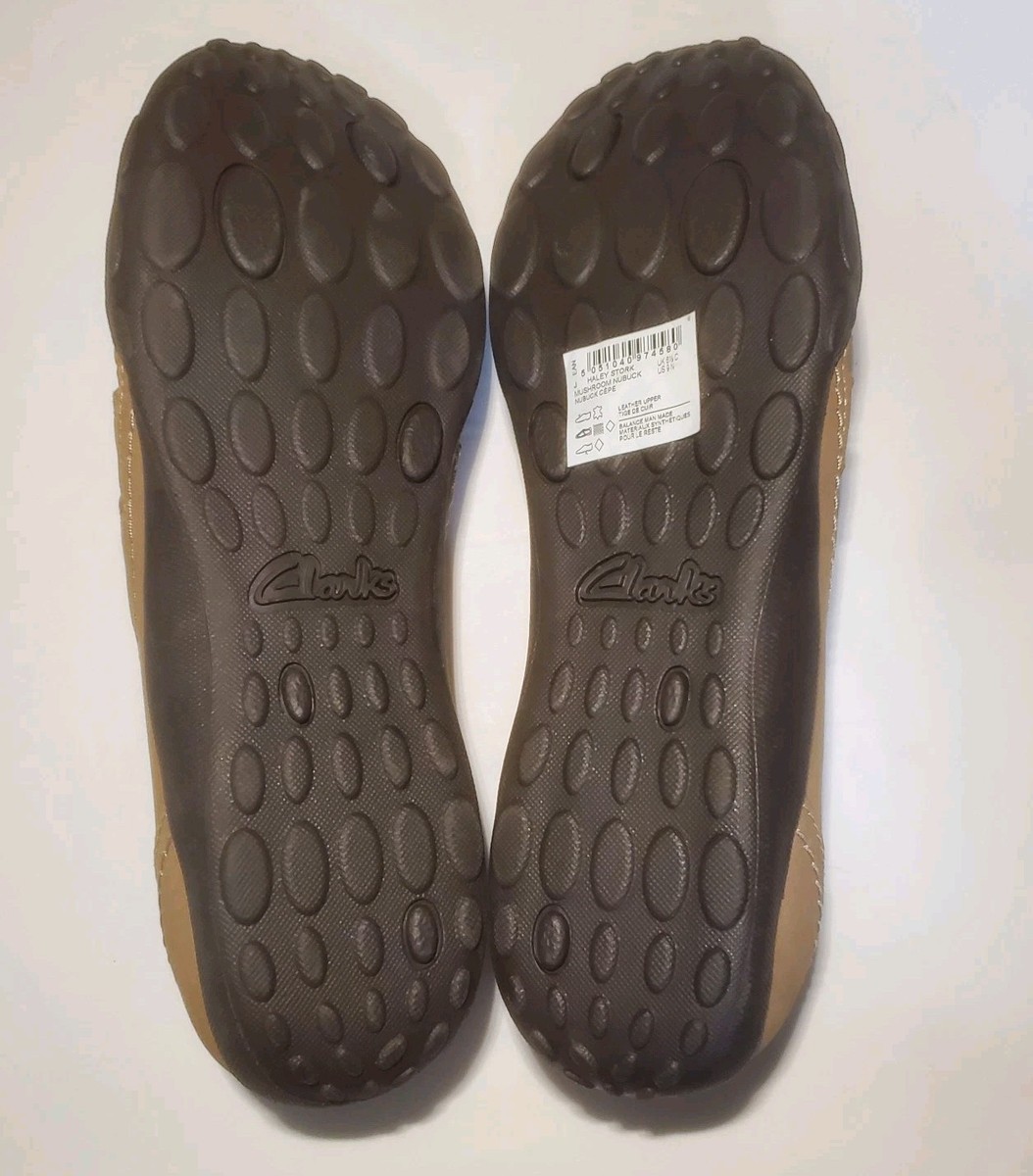 Clarks Womens Haley Stork Flat Sandal Size SlipOn Closed Toe