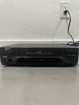 Zenith VCR Plus VHS 4 Head Video Recorder Model VR4185 Tested Works No Remote
